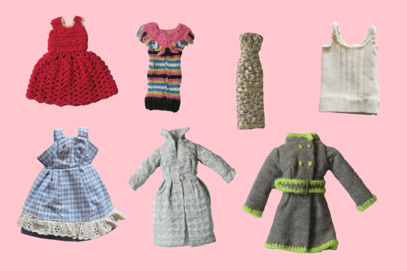 Zelfgemaakte Barbie collectie © Nederlands Openluchtmuseum Zelfgemaakte Barbie collectie © Nederlands Openluchtmuseum