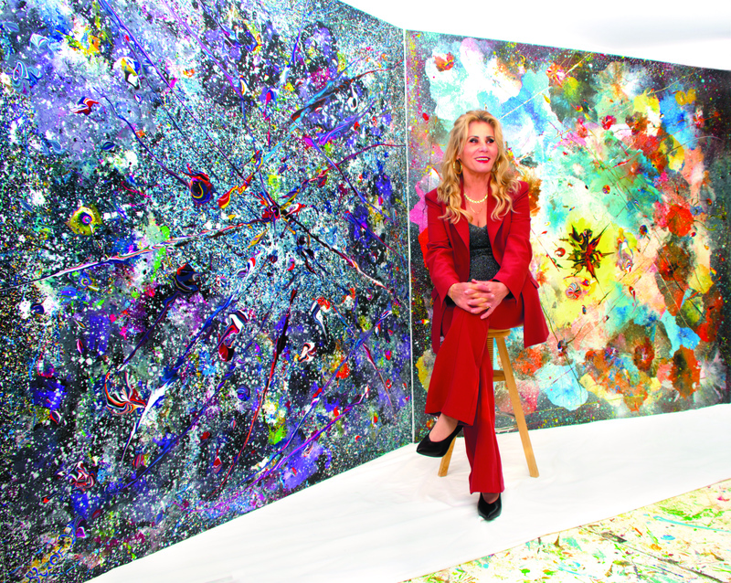 Keren de Vreede, portret bij monumentale werken © Saskia de Vreede van Erven Keren de Vreede, portret bij monumentale werken © Saskia de Vreede van Erven