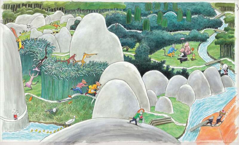Uit Waar is de taart © Thé Tjong-Khing, 2004, Uitgeverij Lannoo Uit Waar is de taart © Thé Tjong-Khing, 2004, Uitgeverij Lannoo