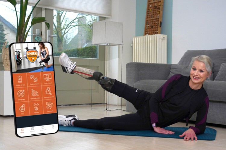 Fonds Gehandicaptensport lanceert nieuwe fitness app: Uniek Sporten Thuis