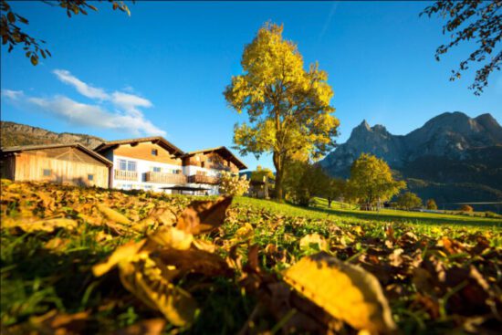 Proef de Zuid-Tiroolse herfst op de Roter Hahn boerderij