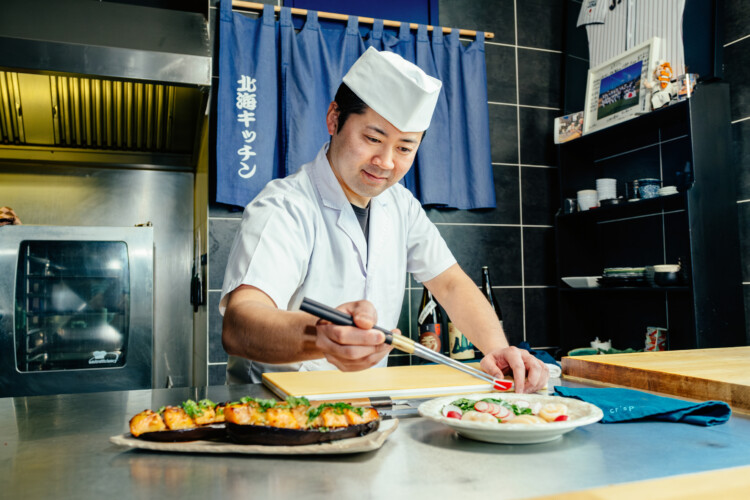 Japanse visgerechten van Hokkai Kitchen op het menu bij Crisp
