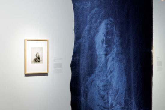 Expo Etched Denim in Museum Rembrandthuis